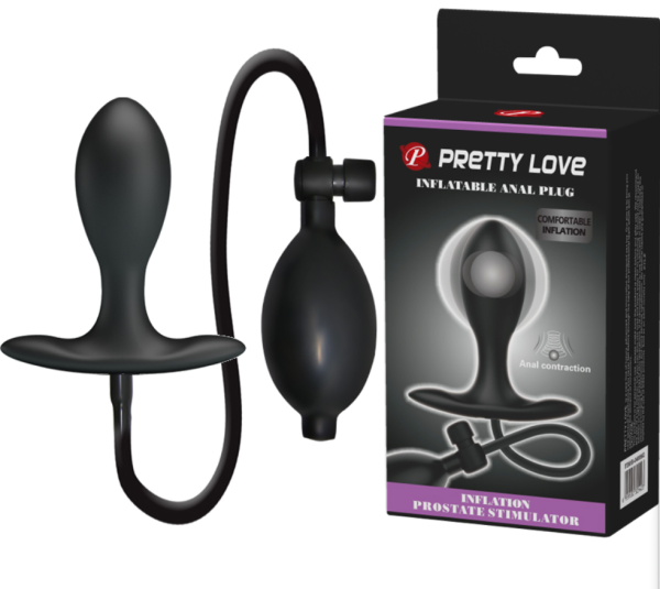 Надувной анальный плаг-стимулятор простаты Pretty Love Inflatable Anal Plug 