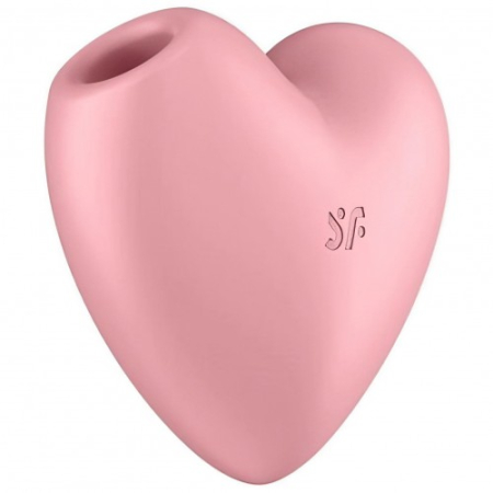 Вакуумно-волновой стимулятор с вибрацией розовый Cutie Heart Satisfyer 