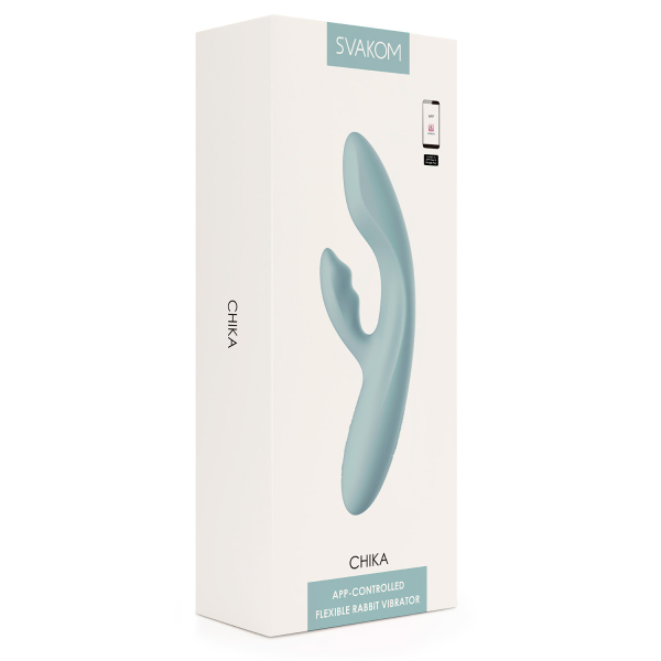 Интерактивный вибратор-кролик с подогревом Svakom Chika