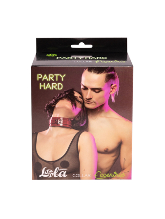 Ошейник бордовый Party Hard Eccentric
