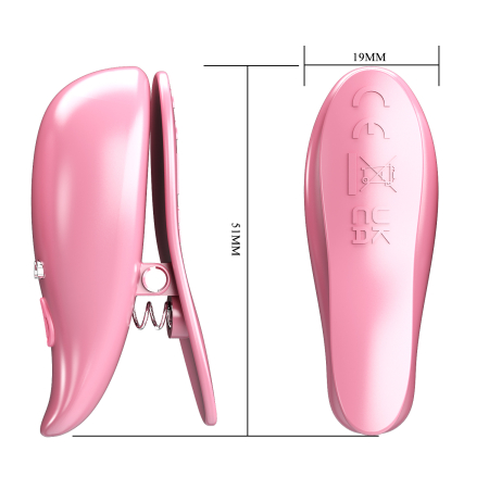 Виброклипсы для сосков Pretty Love Leaf