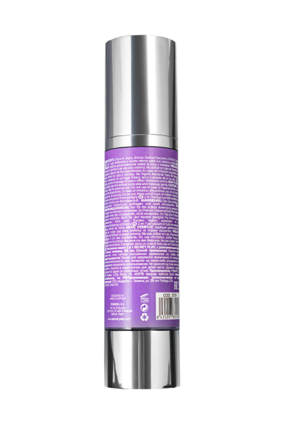 Массажное масло 2 в 1 с разогревающим эффектом со вкусом ежевики Secret Play (50 мл)