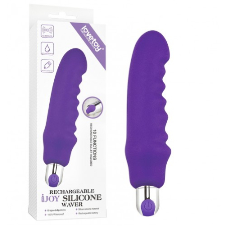 Волнистый перезаряжаемый вибратор IJoy Silicone Waver