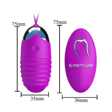 Виброяйцо с пультом Pretty Love Jessica