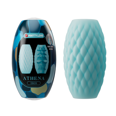 Нереалистичный мастурбатор Pretty Love Athena Eros Голубой