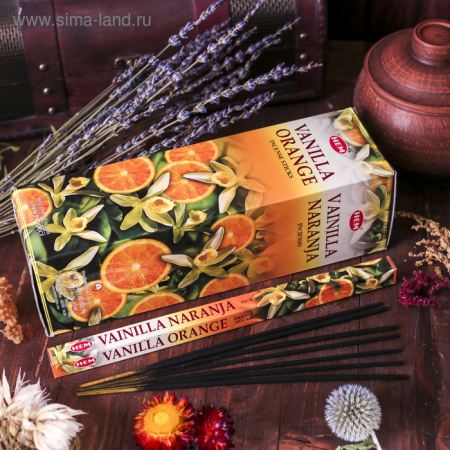 Благовония HEM "Vanilla Orange" (8 палочек)