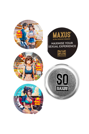 Презервативы Maxus G-Spot формы двойная спираль в железном кейсе (3 шт)