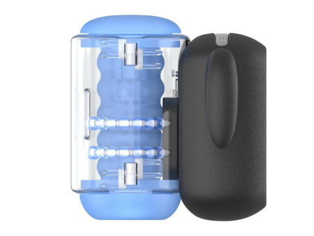 Инновационный робот-мастурбатор с массажем бусинами Black Knight