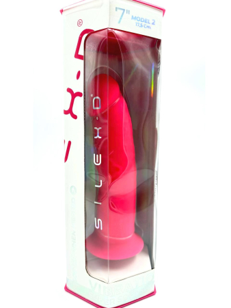 Реалистичный розовый вибратор SILEXD Model 2 "7" 17,5 см