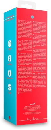 Перезаряжаемый вибратор-кролик для точки G красный Swinging Rabbit G-Spot