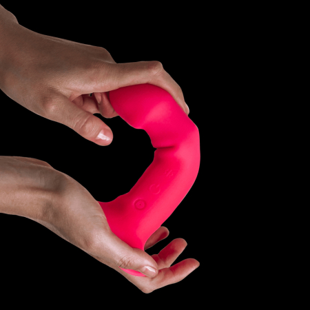 Перезаряжаемый вибратор на присоске розовый Hitsens 2 Pink Motor