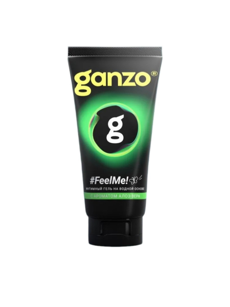 Интимная смазка на водной основе GANZO Feel me лубрикант с ароматом алоэ вера (200 мл)