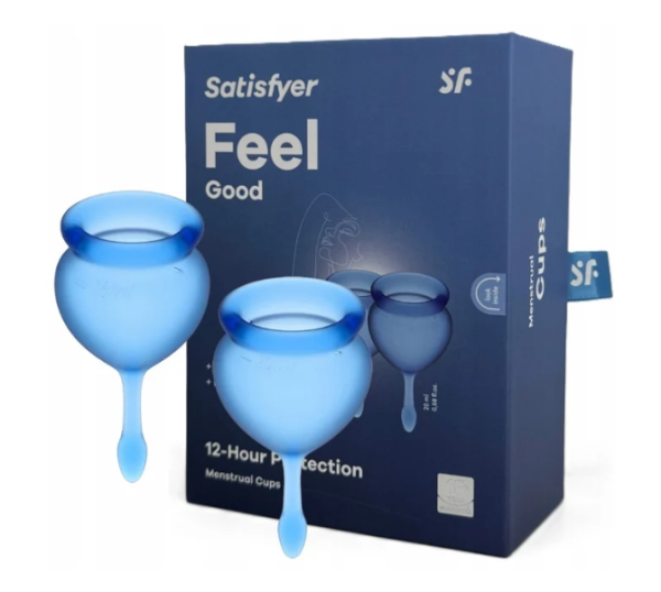 Набор менструальных чаш синий  Feel Good Satisfyer 