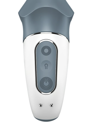 Расширяющийся анальный вибратор серый Air Pump Booty 1 Satisfyer 