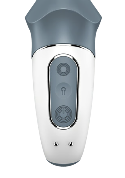 Расширяющийся анальный вибратор серый Air Pump Booty 1 Satisfyer 