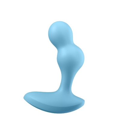 Анальный смарт-стимулятор с вибрацией голубой Deep Diver Satisfyer