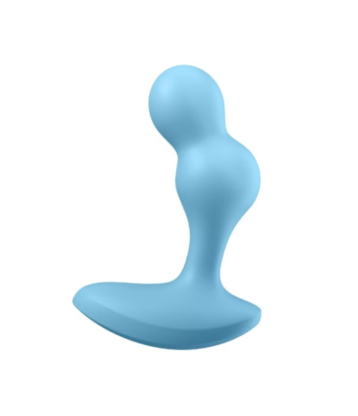Анальный смарт-стимулятор с вибрацией голубой Deep Diver Satisfyer