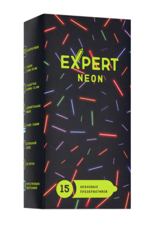 Презервативы светящиеся EXPERT Neon (15 шт)