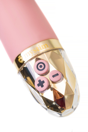 Вибратор перезаряжаемый розовый Mystim Right on Ron