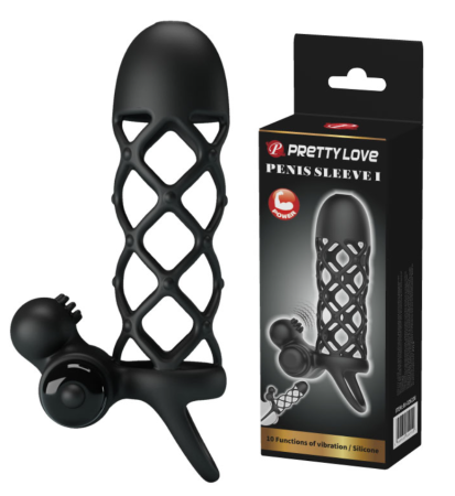 Насадка на пенис с вибростимулятором клитора Pretty Love Penis Sleeve I 