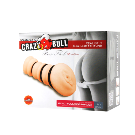 Мастурбатор вагина с массажными кольцами Crazy bull