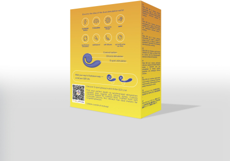 Инновационный перезаряжаемый вибратор голубой SVibe GIZI Lite