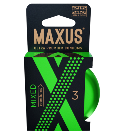 Набор презервативов в железном кейсе MAXUS Mixed 3 шт