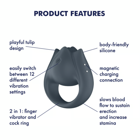 Вибромассажер-эрекицонное кольцо Perfect Pair 2 Satisfyer 
