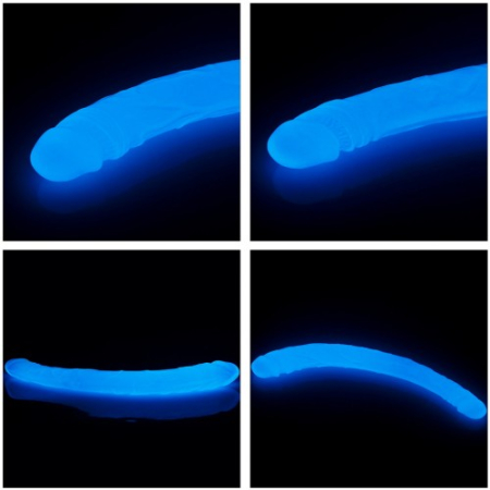 Двойной фаллоимитатор светящийся в темноте Lumino Play Double Dildo 37 см