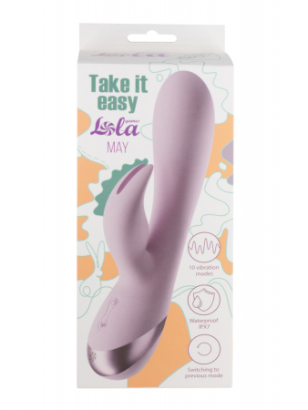 Перезаряжаемый вибратор-кролик Take It Easy May