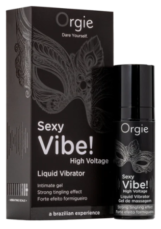 Жидкий вибратор с усиленным эффектом вибрации ORGIE Sexy Vibe High Voltage 15 мл