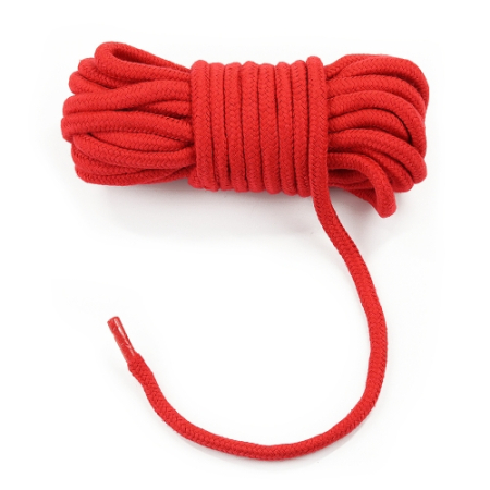 Красная веревка для бондажа Fetish Bondage Rope 10 метров