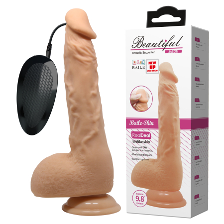 Реалистичный вибратор на присоске Baile 25 cм