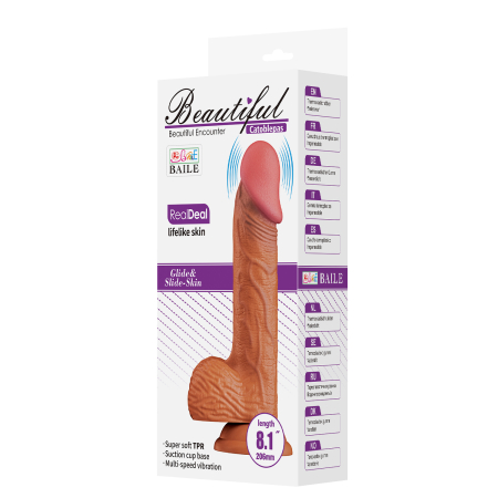 Реалистичный вибратор на присоске Pretty Love Catoblepas