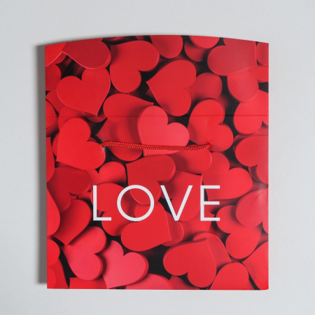 Пакет-коробка подарочный "Love"