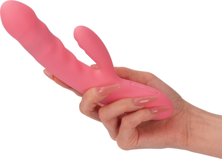 Вибратор-кролик с возвратно-поступательными движениями перезаряжаемый розовый SVAKOM Avery