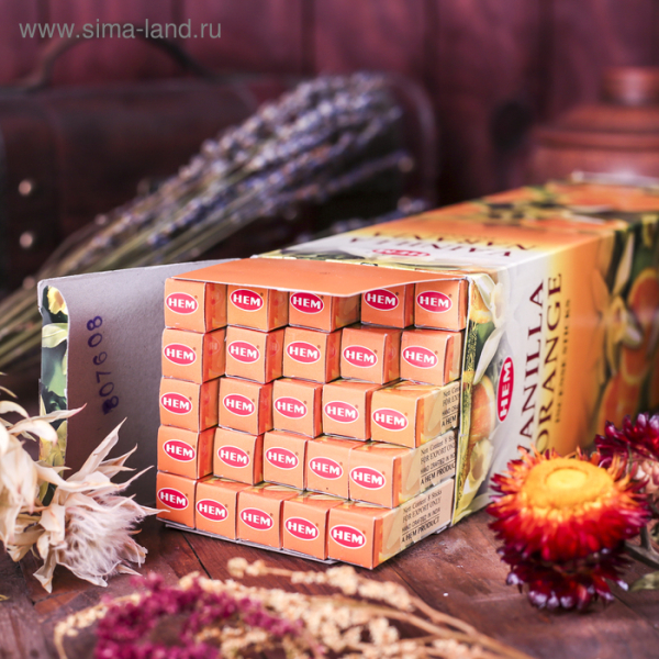 Благовония HEM "Vanilla Orange" (8 палочек)