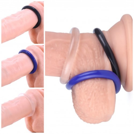 Набор из 3 эрекционных колец Power Plus Triple Donut Ring Set
