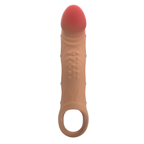Удлиняющая насадка на пенис с вибрацией Pretty Love Penis Sleeve Brad