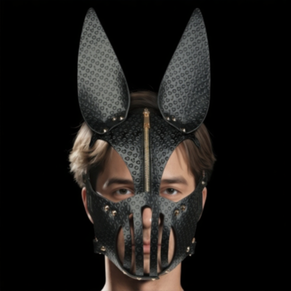 Маска из искусственной кожи Rebellion Reign Dark Bunny