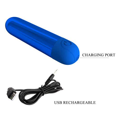 Вибропуля Pretty Love Kiwi синяя