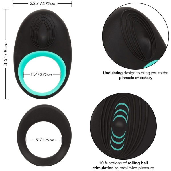 Набор эрекционных колец черно-зеленый Link Up Pinnacle