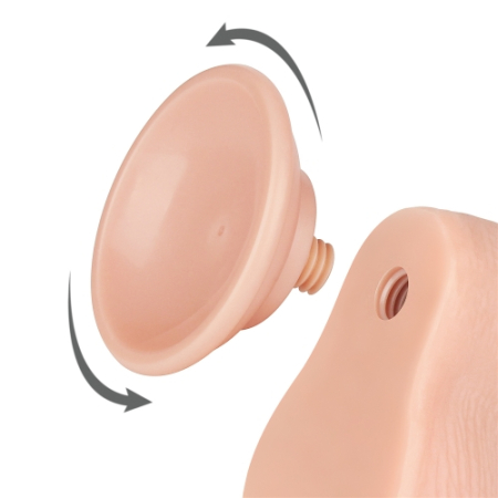 Реалистичный фаллоимитатор с эффектом двойной кожи Sliding-Skin Dual Layer Dong 19 см