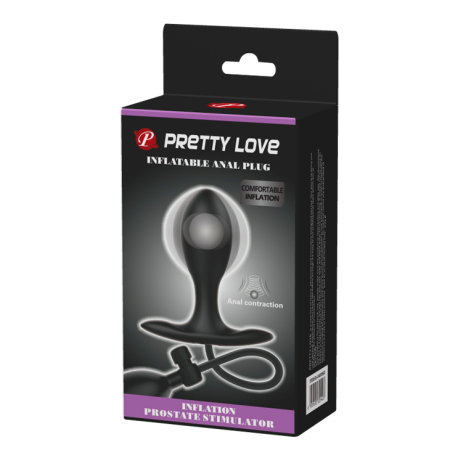 Надувной анальный плаг-стимулятор простаты Pretty Love Inflatable Anal Plug 