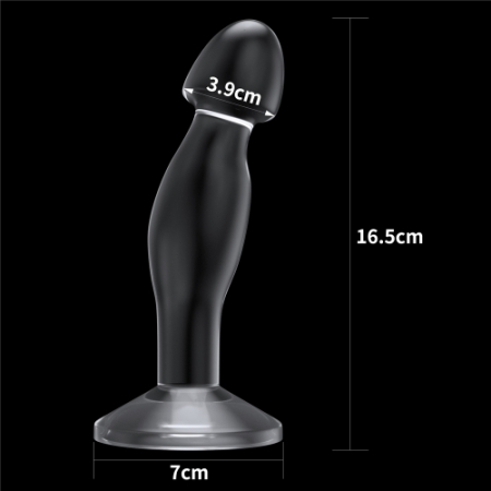 Прозрачная анальная втулка Lovetoy Flawless Clear Prostate Plug 17 см