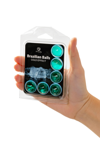 Массажное масло с охлаждающим эффектом Secret Play Brazilian Balls (6х4 г)