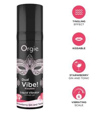 Набор Orgie Vibe! Bullet с вибрирующим гелем Dual Vibe и вибропулей