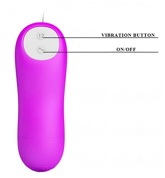 Виброяйцо необычной формы Pretty Love Elowen