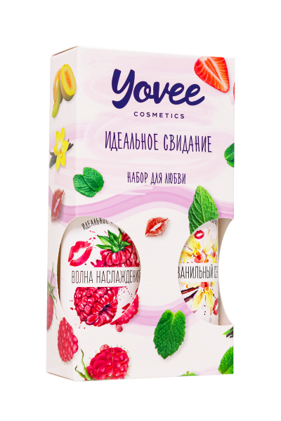Набор гелей-смазок Yovee "Набор для любви" (малина+ванильные сливки) (2х100 мл)