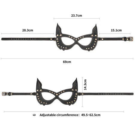 Маска из искусственной кожи Rebellion Reign Bunny Mask